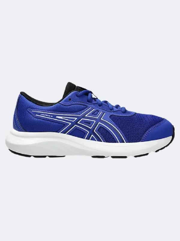 Asics Contend 9 Gs-Boys Running Shoes True Blue/White