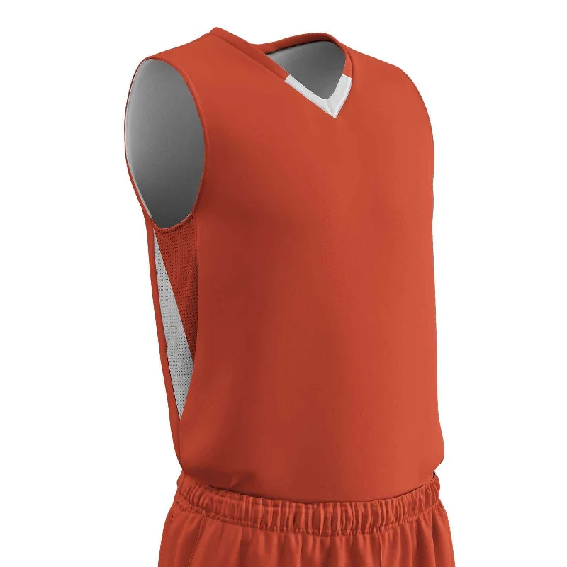 Champro BBJ14 Pivot Reversible Basketball Jersey - Orange White