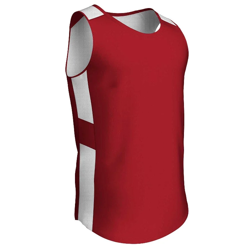 Champro BBJ16 Crossover Reversible Basketball Jersey - Forest White