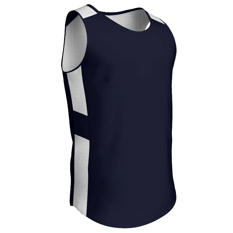 Champro BBJ16 Crossover Reversible Basketball Jersey - Navy White