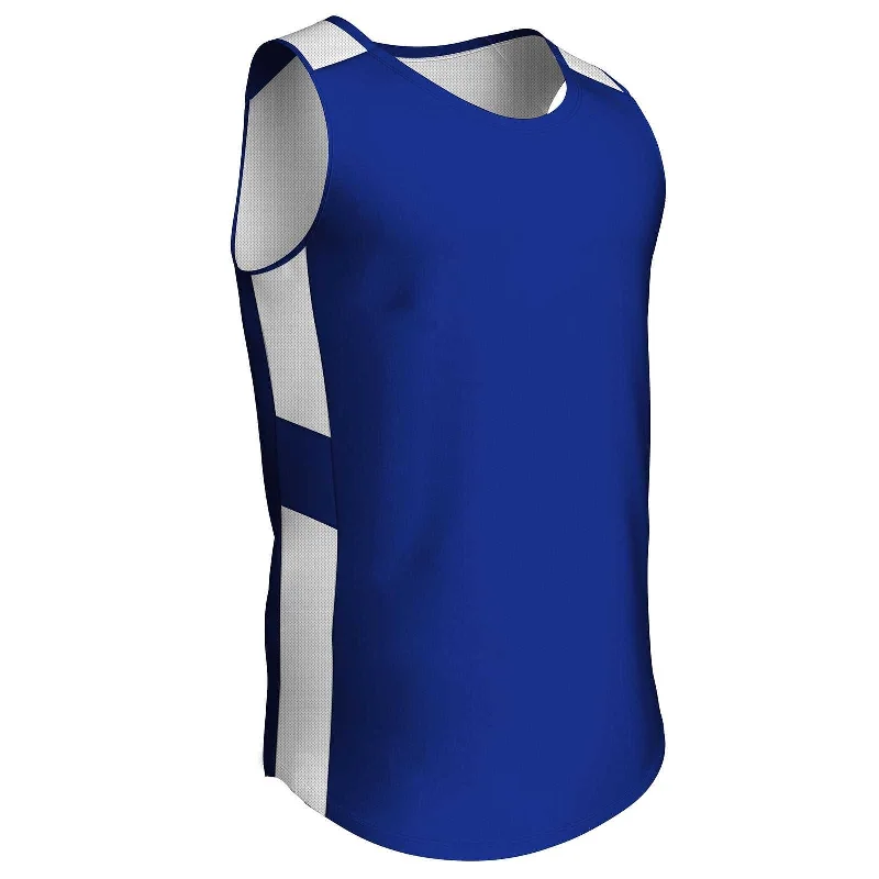 Champro BBJ16 Crossover Reversible Basketball Jersey - Royal White