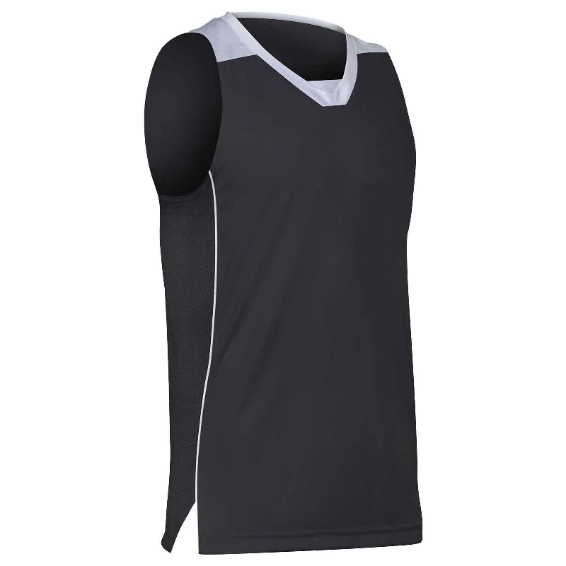 Champro BBJ23 Elite Basketball Jersey - Black White