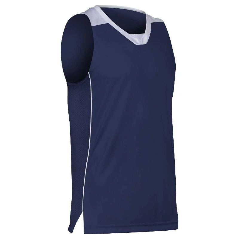 Champro BBJ23 Elite Basketball Jersey - Navy White