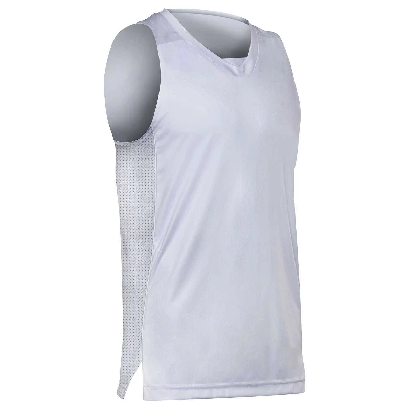 Champro BBJ23 Elite Basketball Jersey - White White