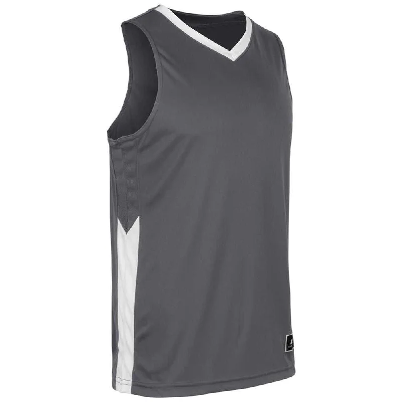 Champro BBJ32 Icon Men's and Youth Basketball Jersey - Charcoal White