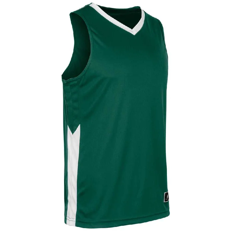 Champro BBJ32 Icon Men's and Youth Basketball Jersey - Forest GreenWhite