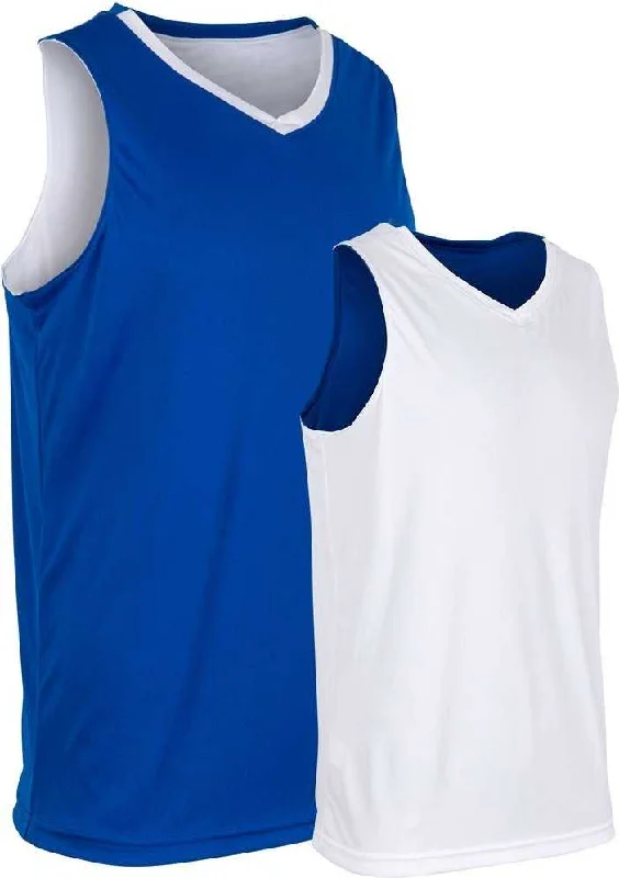 Champro BBJ33 Victorious Men's and Youth Basketball Jersey - Gold White