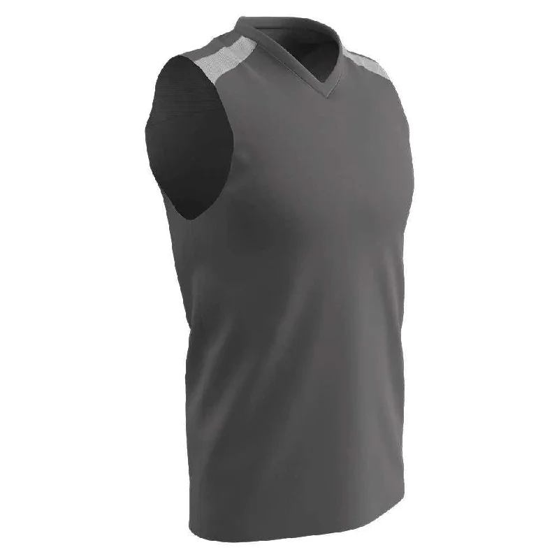 Champro BBJ61 Free Toss Basketball Jersey - Charcoal White