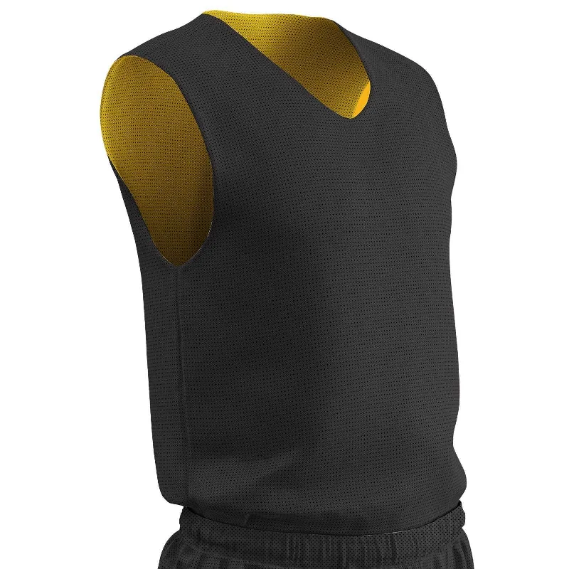 Champro BBJP Polyester Reversible Basketball Jersey Adult - Black Gold