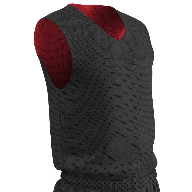 Champro BBJP Polyester Reversible Basketball Jersey Adult - Black Scarlet