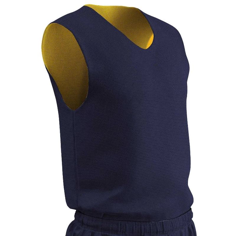 Champro BBJP Polyester Reversible Basketball Jersey Adult - Navy Gold