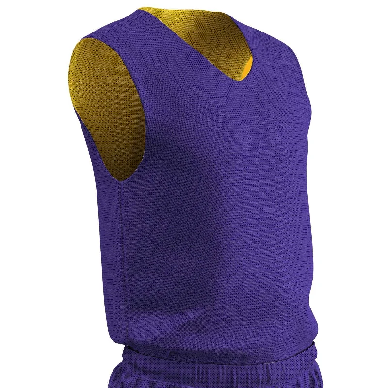 Champro BBJP Polyester Reversible Basketball Jersey Adult - Purple Gold