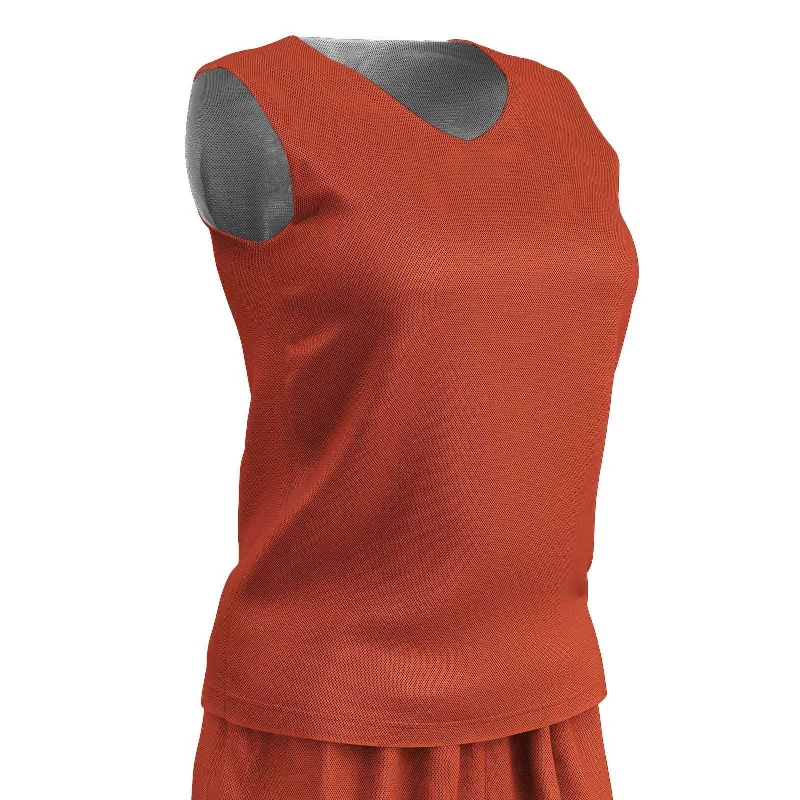 Champro BBJPW Polyester Reversible Basketball Jersey Women's - Orange White