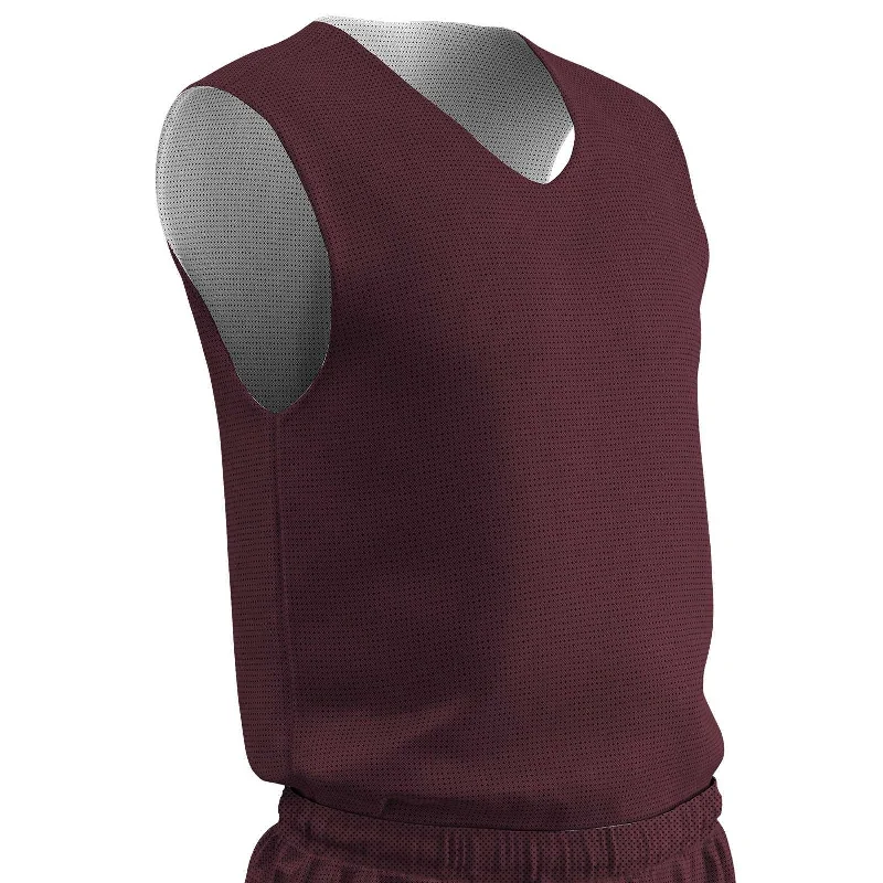 Champro BBJPY Polyester Reversible Basketball Jersey Youth - Maroon White