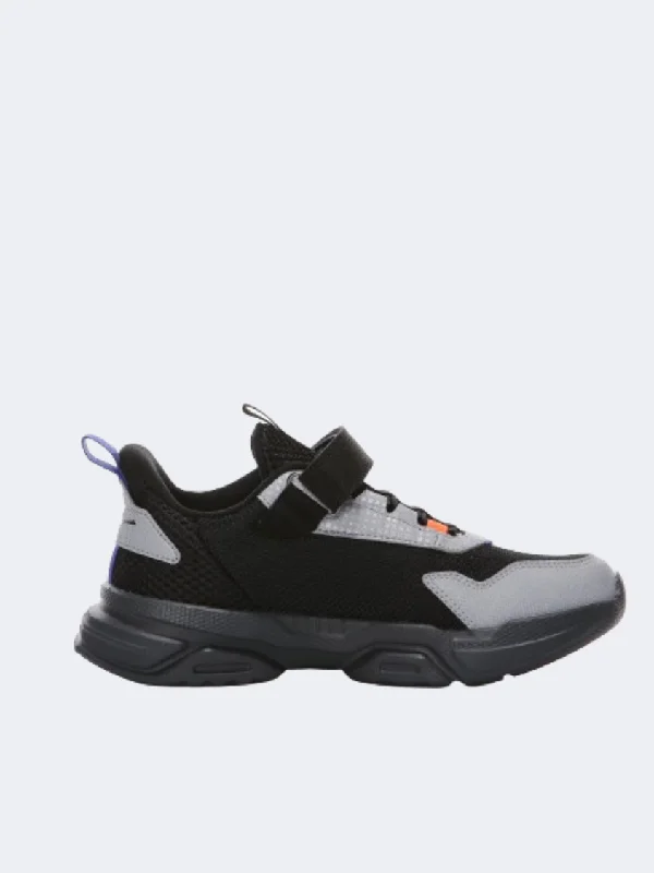 Erke Casual Gs-Boys Lifestyle Shoes Black/Silver