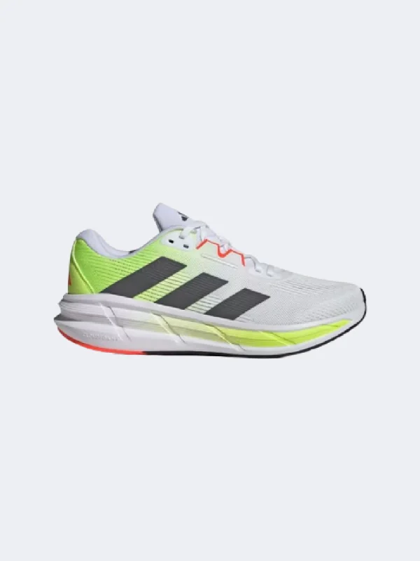 Adidas Questar 3 Men Running Shoes White/Grey/Lemon