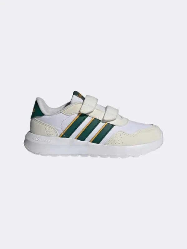 Adidas Run 60S Cf Ps-Boys Sportswear Shoes White/Green/Gold