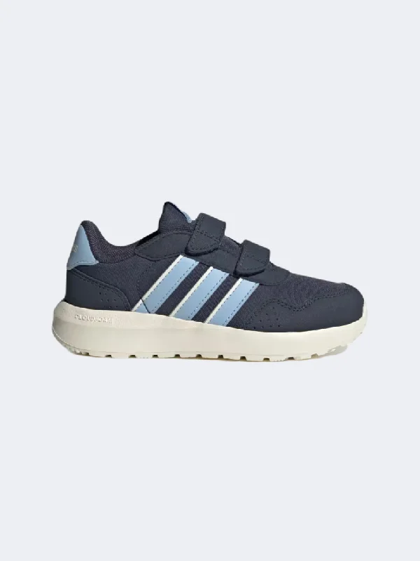 Adidas Run 60S CF Ps-Boys Sportswear Shoes Navy/Blue/Off White