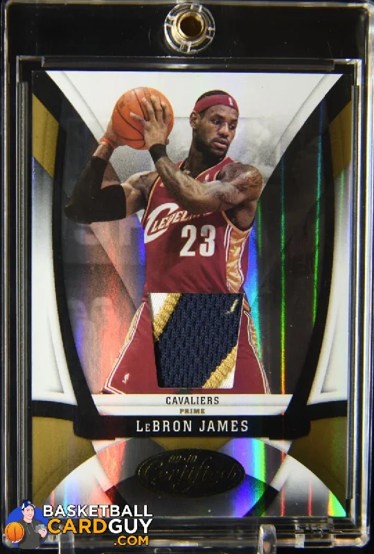 LeBron James 2009-10 Certified Fabric of the Game Jersey Number Prime #107 #/10