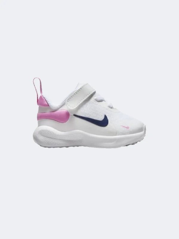 Nike Revolution 7 Ps-Boys Running Shoes White/Pink/Navy