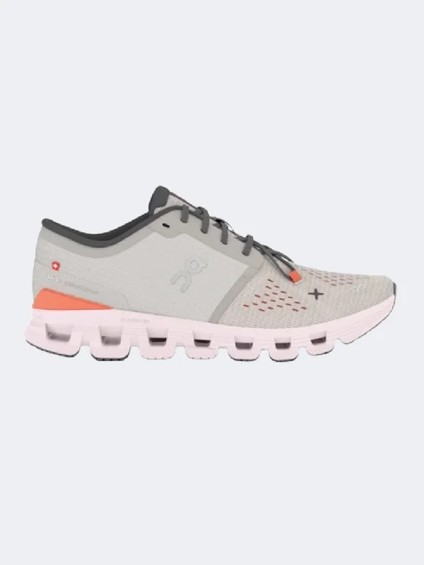 On Cloud X 4 Women Training Shoes Silver/Flame