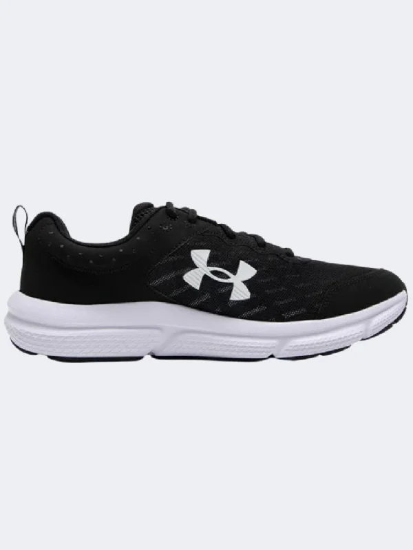 Under Armour Charged Assert 10 Men Running Shoes Black/White