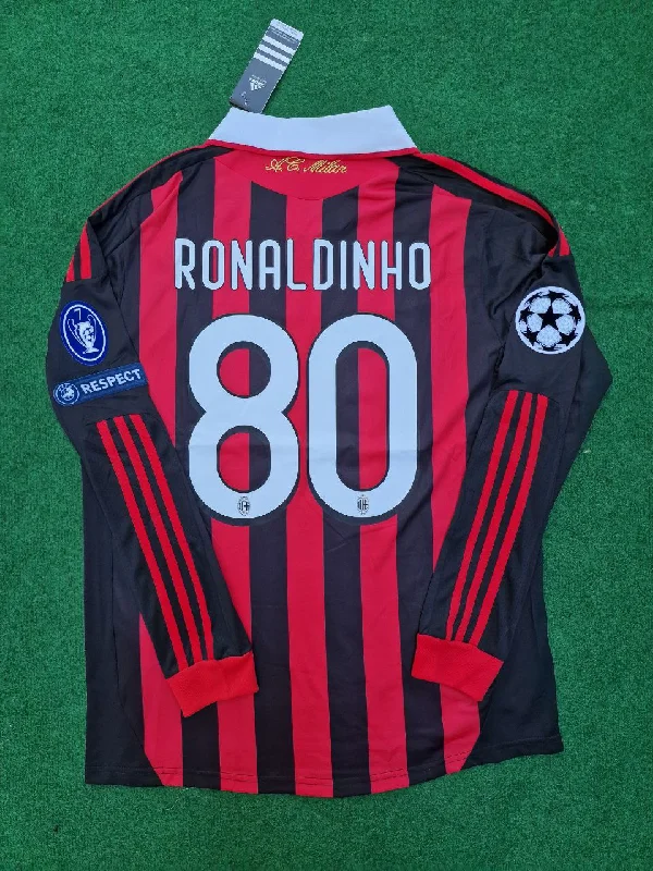 Ronaldinho 10/11 SEASON AC Milan Retro Jersey Maillot Trikot Maglia