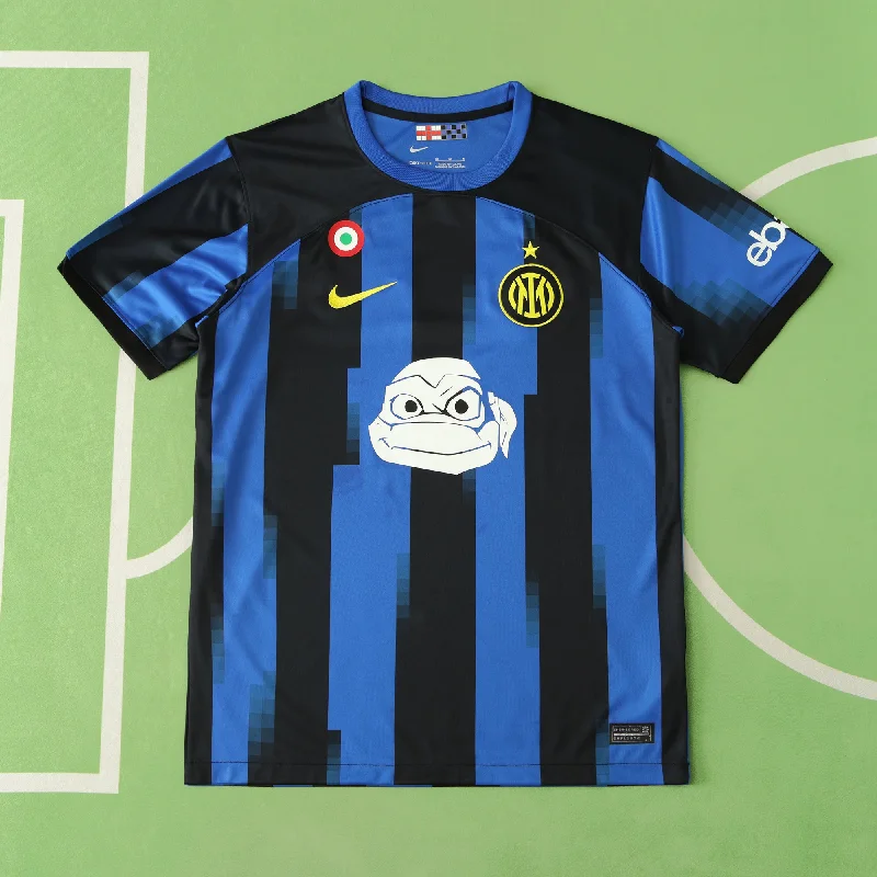 23-24 Inter Milan Home Ninja Turtle Football Jersey Maillot Trikot Maglia