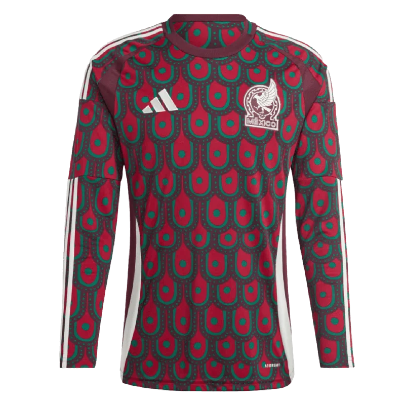 Adidas Mexico 2024 Long Sleeve Home Jersey