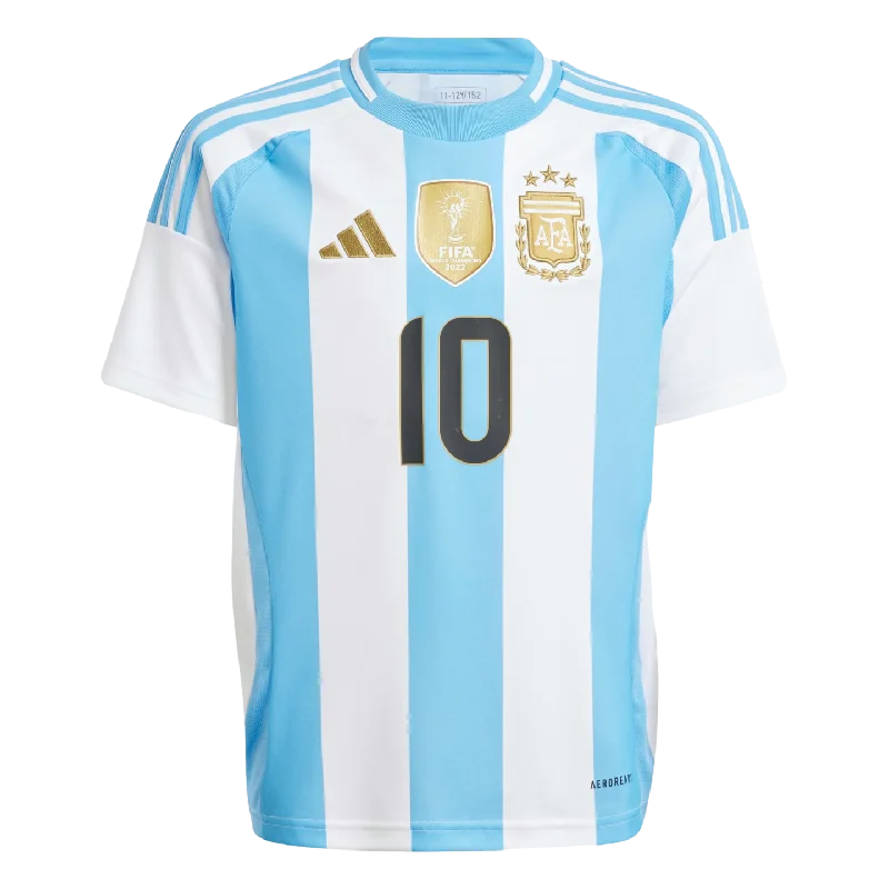 Adidas Argentina 2024 Messi Youth Home Jersey