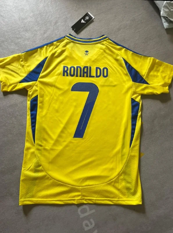 Cristiano Ronaldo Al Nassr 2024 2025 New Season Saudi Yellow Jersey