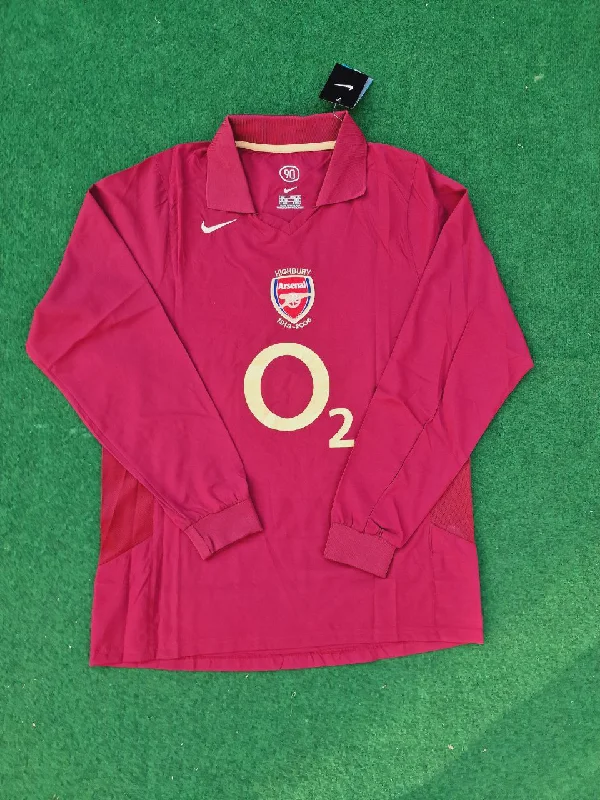 Arsenal Retro 2005 Burgundy Long Sleeve Jersey