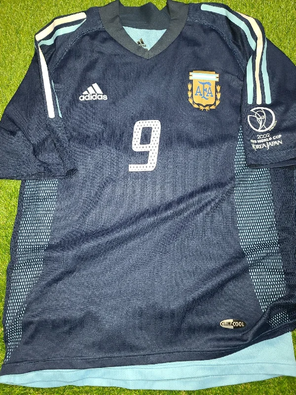 Batistuta Argentina 2002 WORLD CUP PLAYER ISSUE Jersey Shirt Camiseta M