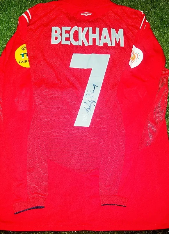 Beckham England 2004 EURO CUP Umbro Jersey Shirt XL