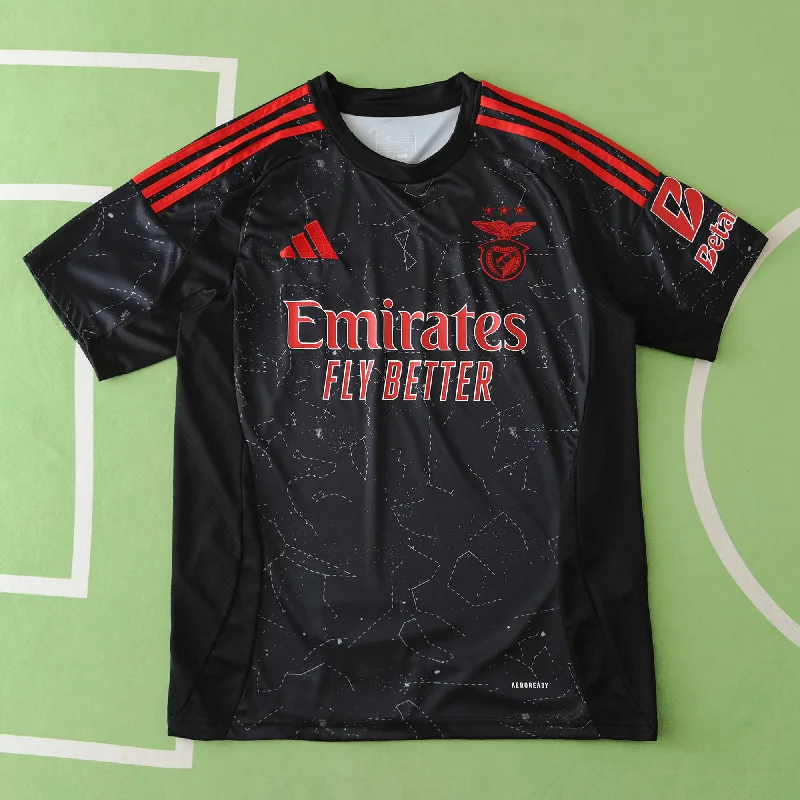 Benfica 2024 2025 New Season Black Away Forma Jersey Maillot Trikot Maglia