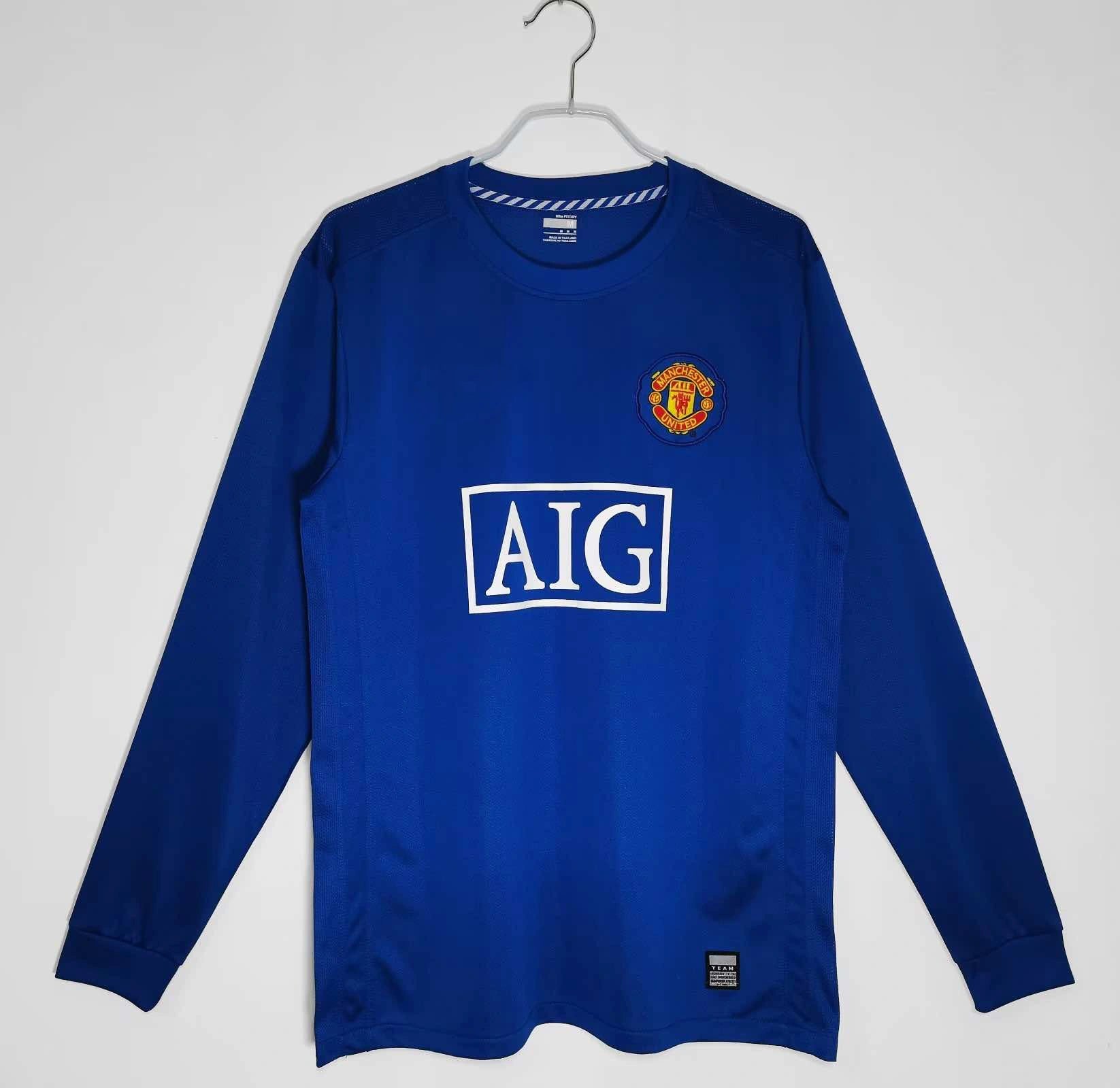 Manchester United 2008 2009 Long Sleeves Retro Jersey