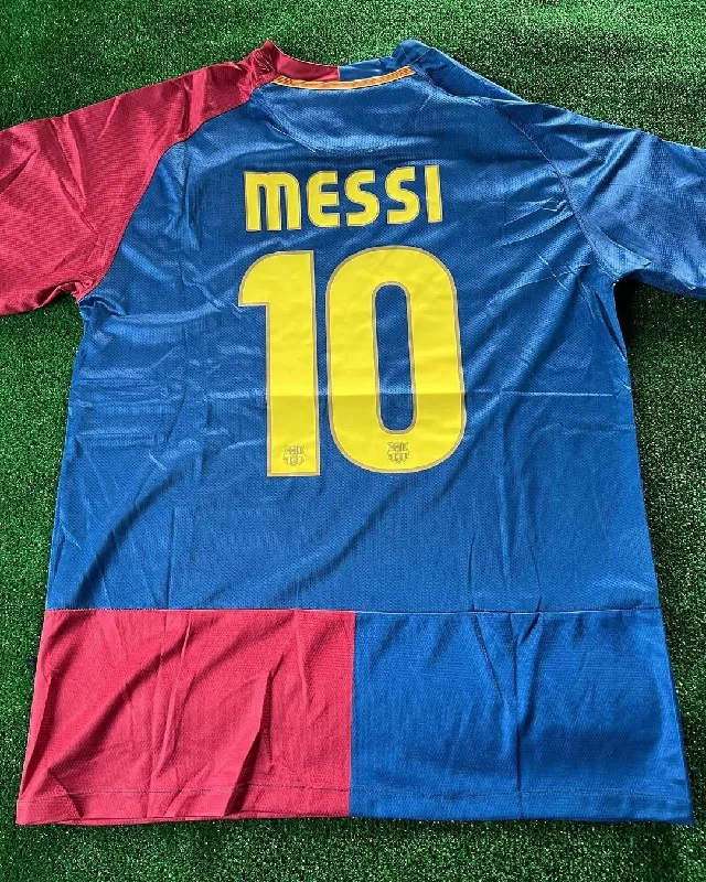 "Lionel Messi Barcelona Retro Short-Sleeve Jersey"