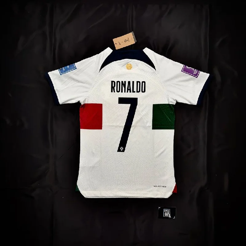 Cristiano Ronaldo Portugal 2022 World Cup Qatar Retro Jersey Trikoy