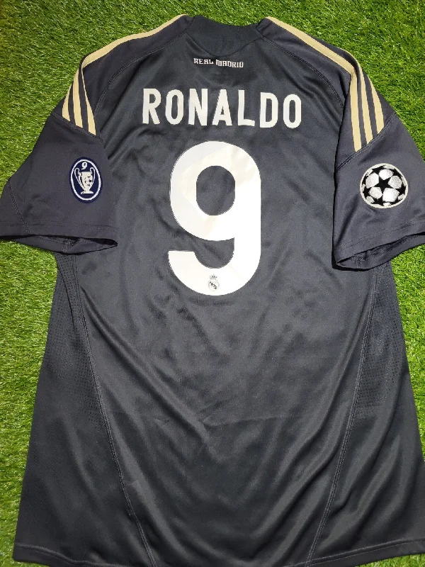 Cristiano Ronaldo Real Madrid 2009 2010 DEBUT SEASON Soccer Third Jersey Shirt L SKU# E84329