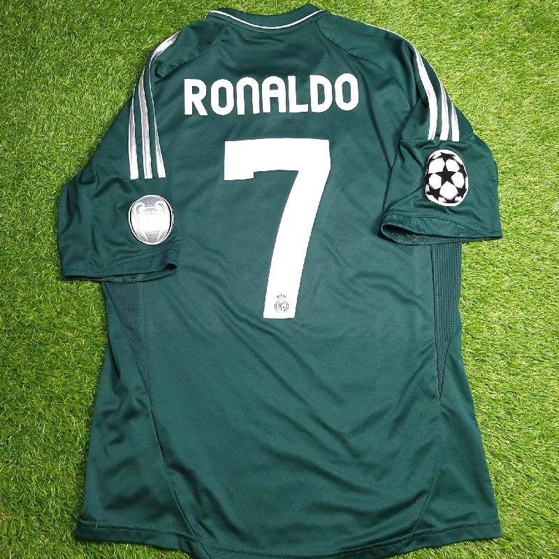 Cristiano Ronaldo Real Madrid 2012 2013 UEFA Third Soccer Jersey Shirt M SKU# X53540 AV1001