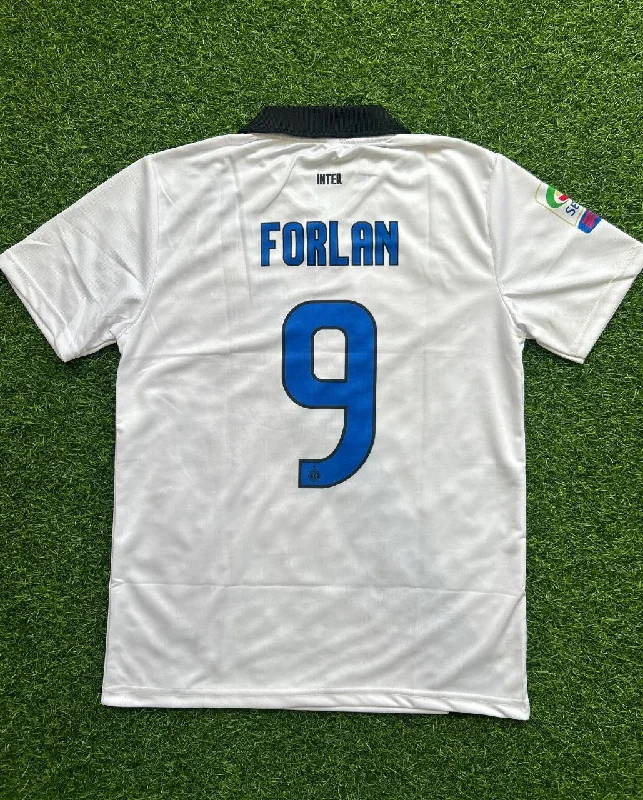 Diego Forlán Inter White Retro Jersey