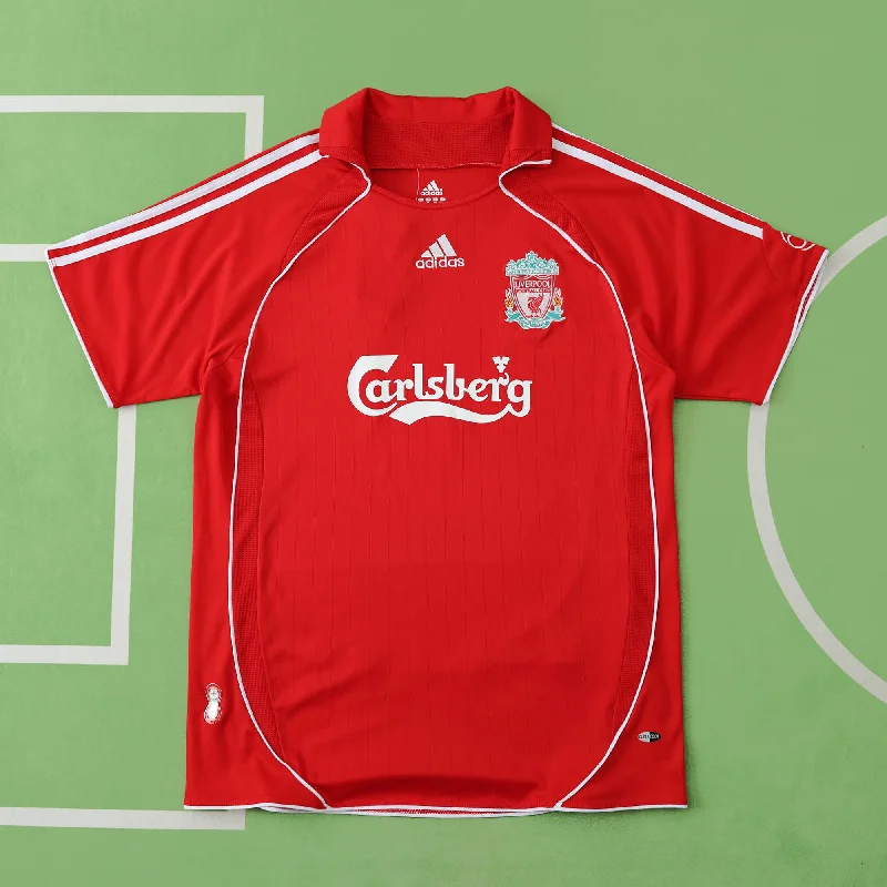 Liverpool 2006 2008 Season Premier League Red Retro Football Jersey