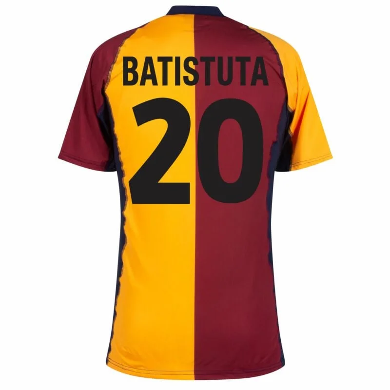 Gabriel Batistuta Roma 2001 2003 Retro Football Jersey