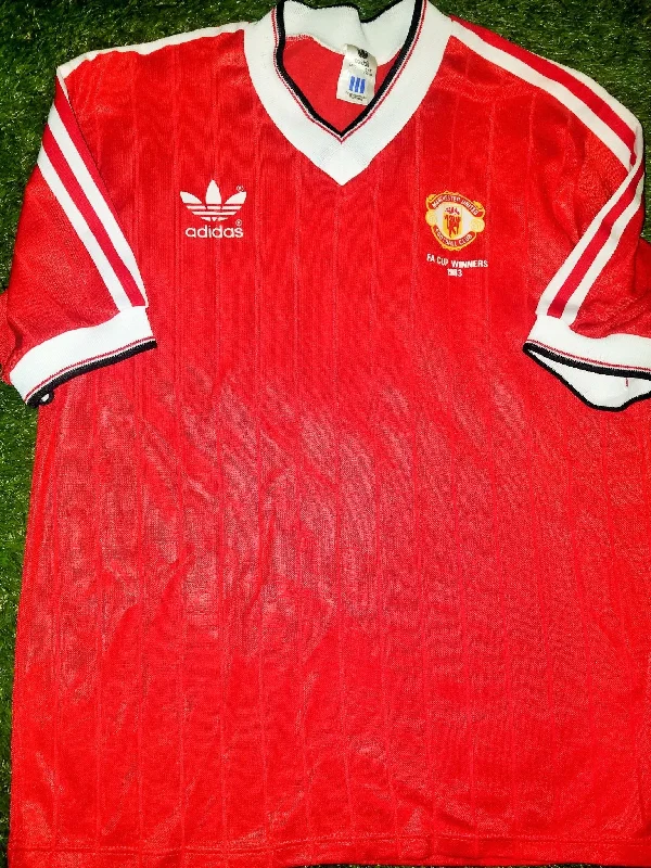 Manchester United Adidas 1982 1983 FA CUP CHAMPIONS Jersey Shirt L