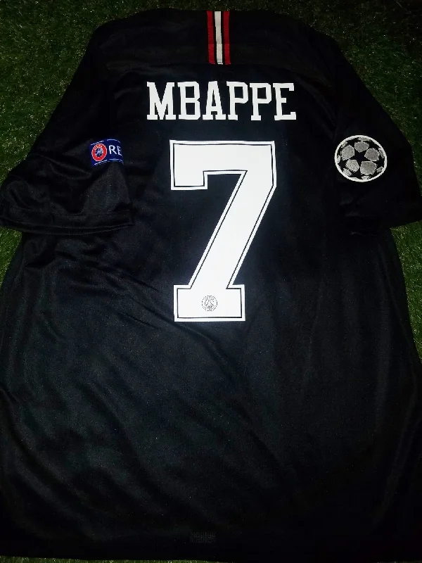 Mbappe Psg Paris Saint Germain JORDAN 2018 2019 Black Jersey SKU# 919010-012 XL