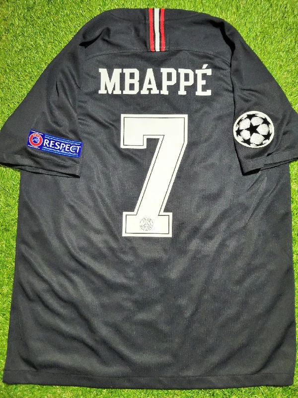 Mbappe Psg Paris Saint Germain JORDAN 2018 2019 UEFA Black Jersey L SKU# 919010-012