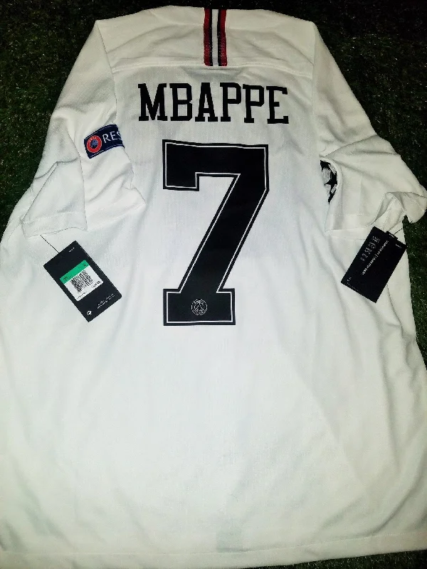 Mbappe Psg Paris Saint Germain JORDAN 2018 2019 White Jersey SKU# 919010-102 XL BNWT