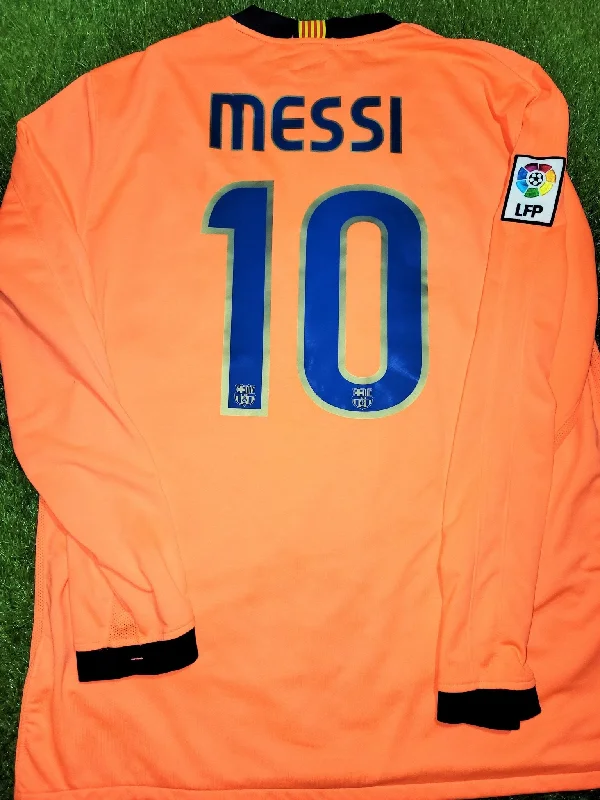 Messi Barcelona 2009 2010 Away Long Sleeve Soccer Jersey Shirt XL SKU# 355021-870