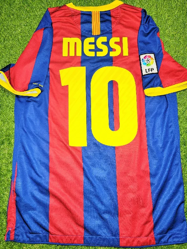 Messi Barcelona 2010 2011 Home Soccer Jersey Shirt M SKU# 382354-488