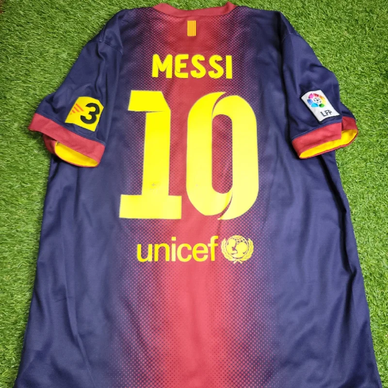 Messi Barcelona 2012 2013 Home Jersey Shirt L SKU# 478323-410